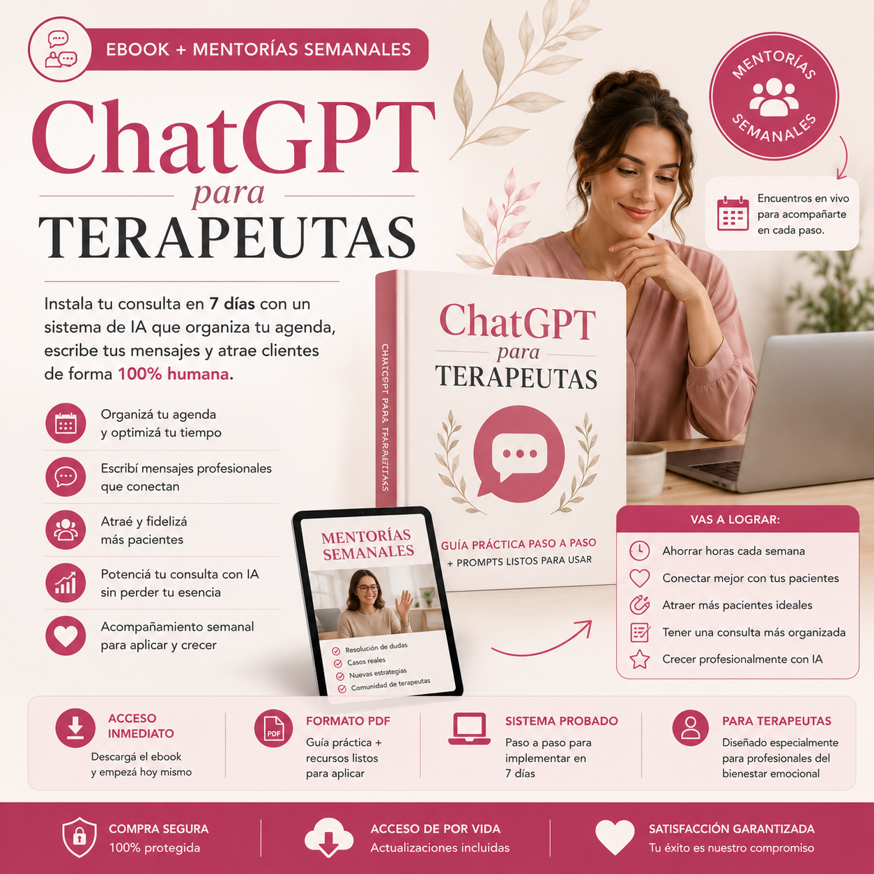 ChatGPT para Terapeutas - Ebook + Mentorías Semanales