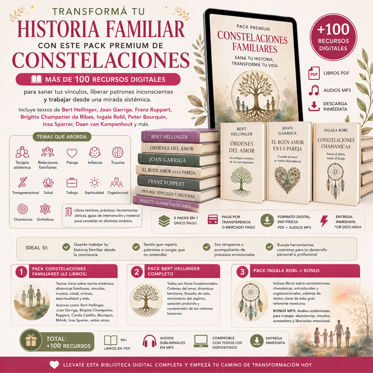 Pack PREMIUM Constelaciones Familiares | +100 Libros